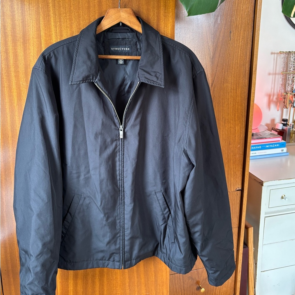 Structure Black Lightweight Zip Jacket - image 1
